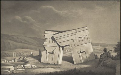 Kolekcja oryginalnych dzieł Waldecka przedstawiających Mezoamerykę, pudełko 6 z 22 autorstwa Johann Friedrich Maximilian von Waldeck