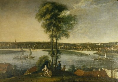 Poczdam, park pałacowy Sanssouci z Brauhausberg autorstwa Johann Friedrich Meyer