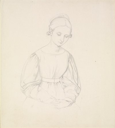Portret żony artysty, Nina, ok. 1830 r. autorstwa Johann Friedrich Overbeck
