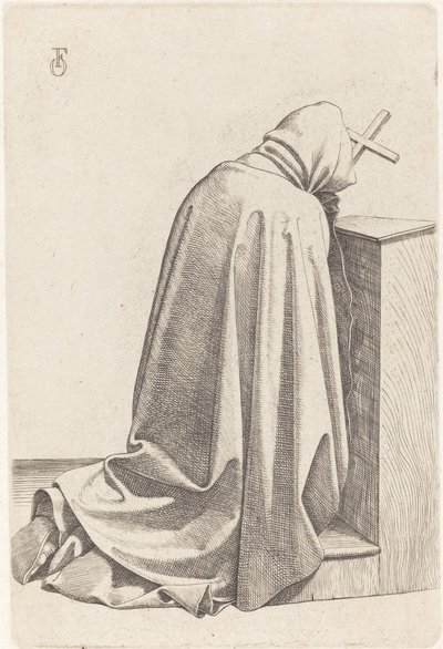 Modlący się mnich autorstwa Johann Friedrich Overbeck