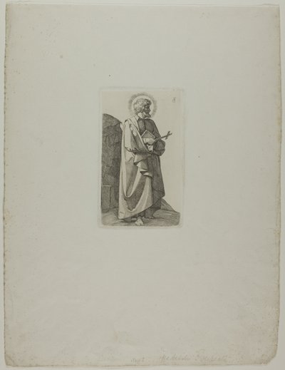Święty Filip Neri z krzyżem i księgą autorstwa Johann Friedrich Overbeck