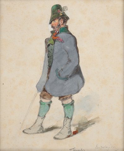 Rolnik w stroju Berchtesgadner autorstwa Johann Friedrich Treml