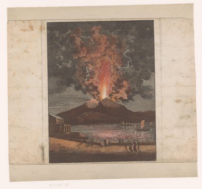 Erupcja wulkanu autorstwa Johann Friedrich Wizani