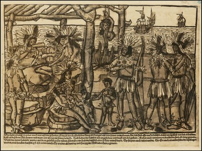 Ilustracja przedstawiająca rdzennych Amerykanów autorstwa Johanna Froschauera z 1500 r. autorstwa Johann Froschauer