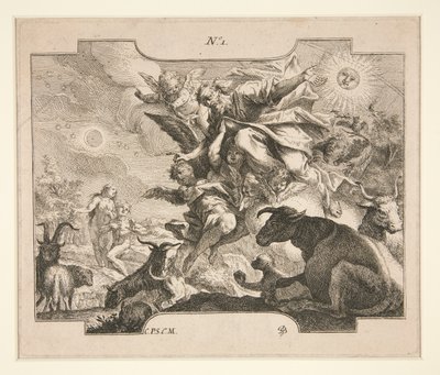 Kreacja (?) autorstwa Johann Georg Bergmuller