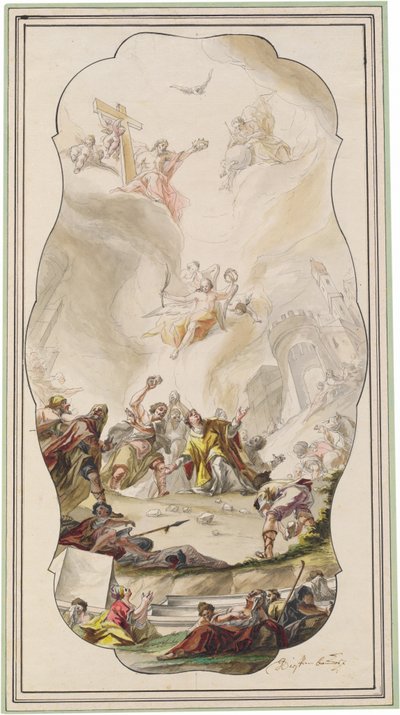 Ukamienowanie św. Szczepana autorstwa Johann Georg Dieffenbrunner