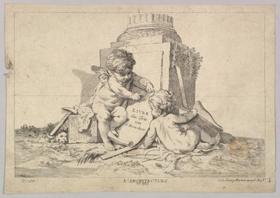 Architektura XVIII wieku. autorstwa Johann Georg Hertel