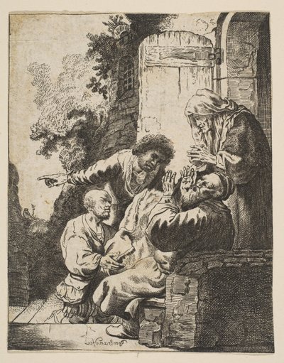 Płaszcz Józefa przywieziony do Jakuba, ok. godz. 1633. autorstwa Johann Georg Hertel