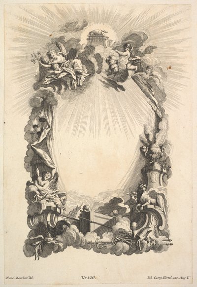 Arka Przymierza, z Księgi Kartuszów, połowa XVIII wieku. autorstwa Johann Georg Hertel
