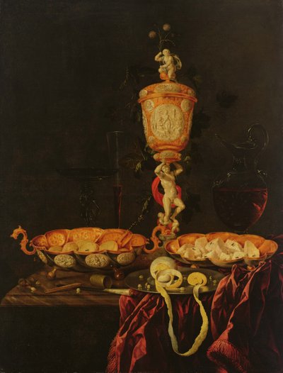 Martwa natura z kielichem, 1676 autorstwa Johann Georg Hinz