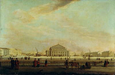 Petersburski Cesarski Teatr Bolszoj Kamenny autorstwa Johann Georg Mayr