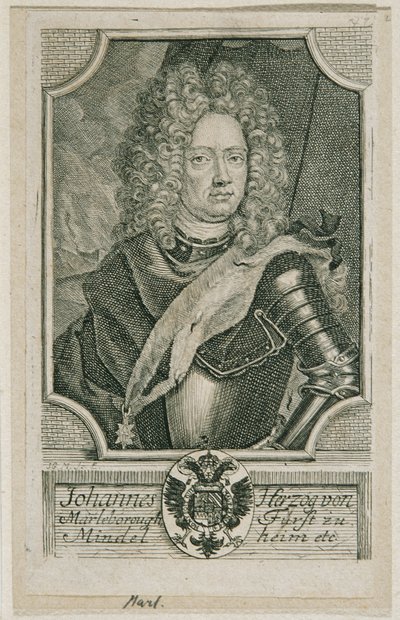 John Churchill Herzog von Marlborough autorstwa Johann Georg Mentzel