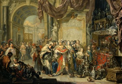 Krezus i Solon autorstwa Johann Georg Platzer