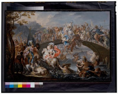 Bitwa Amazonek autorstwa Johann Georg Platzer