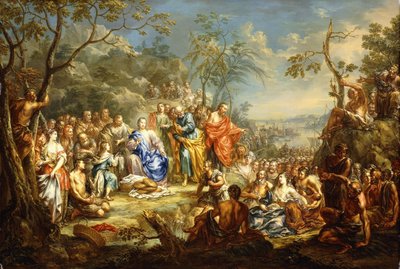 Karmienie Pięciu Tysięcy, autorstwa Johann Georg Platzer