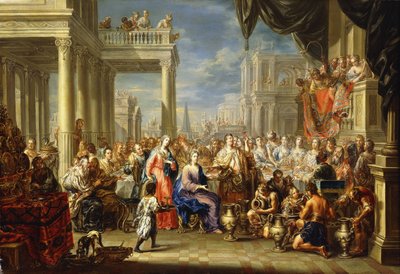 Małżeństwo w Kanie, autorstwa Johann Georg Platzer
