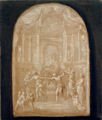Tańcz wokół ołtarza ofiarnego autorstwa Johann Georg Schütz