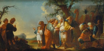 Józef zostaje sprzedany Midianitom. Około 1759/63 r. autorstwa Johann Georg Trautmann
