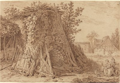 Rustykalny piec w Vernon autorstwa Johann Georg Wille