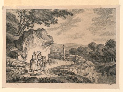 Kręta droga autorstwa Johann Georg Wille