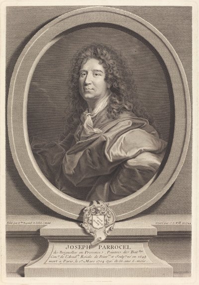 Józef Parrocel autorstwa Johann Georg Wille after Hyacinthe Rigaud