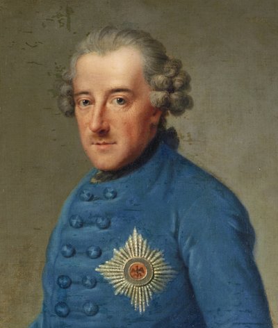 Fryderyk Wielki autorstwa Johann Georg Ziesenis
