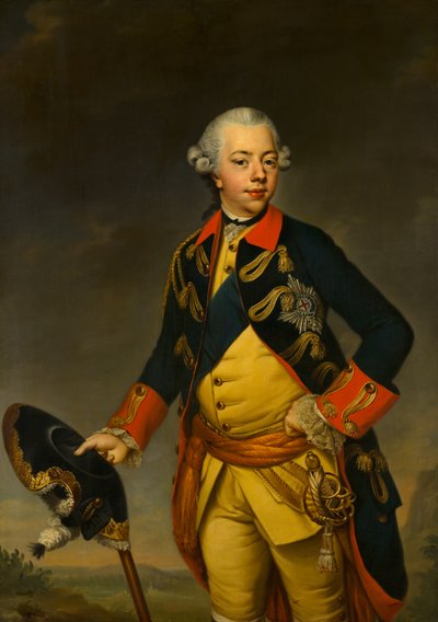 Portret właściciela stada Williama V autorstwa Johann Georg Ziesenis