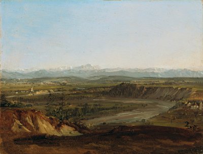 Lechtal z widokiem na Zugspitze autorstwa Johann Georg von Dillis