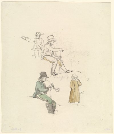 Badania figur autorstwa Johann Georg von Dillis