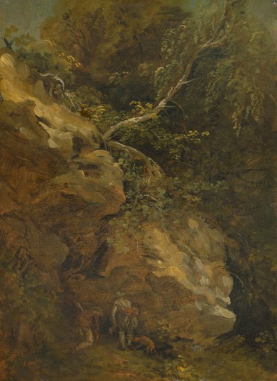 Forstmeister Dillis am Dachsbau autorstwa Johann Georg von Dillis