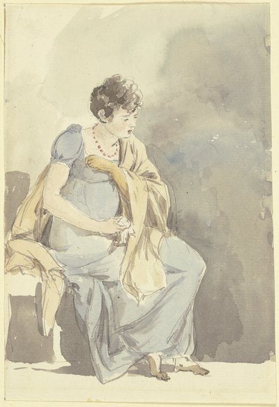 Siedząca kobieta autorstwa Johann Georg von Dillis