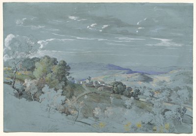 Wzgórza Umbrii w pobliżu Perugii, 18301832. autorstwa Johann Georg von Dillis