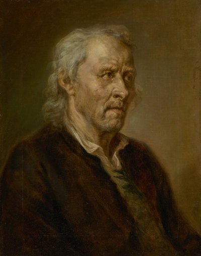 Portret starca z siwymi włosami autorstwa Johann Georg von Edlinger