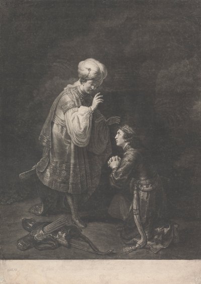 Poddanie się Absaloma jego Ojcu, królowi Dawidowi autorstwa Johann Gottfried Haid