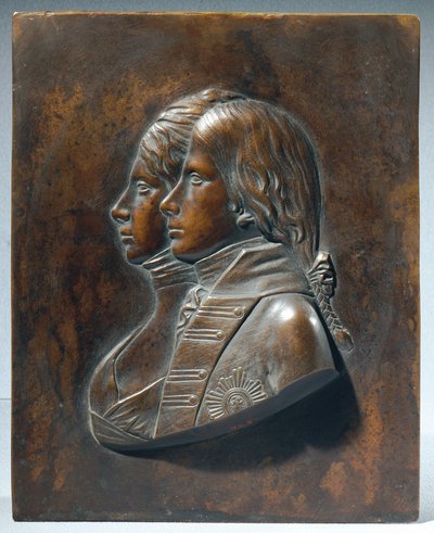 Fryderyka Wilhelma III. jako książę koronny z żoną Luise von Mecklenburg-Strelitz autorstwa Johann Gottfried Schadow