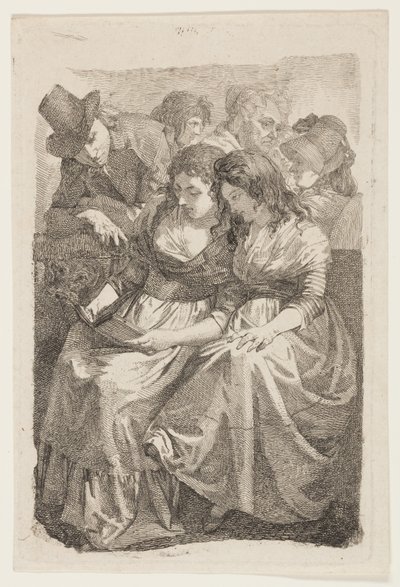 Artysta i jego rodzina autorstwa Johann Gottfried Schadow