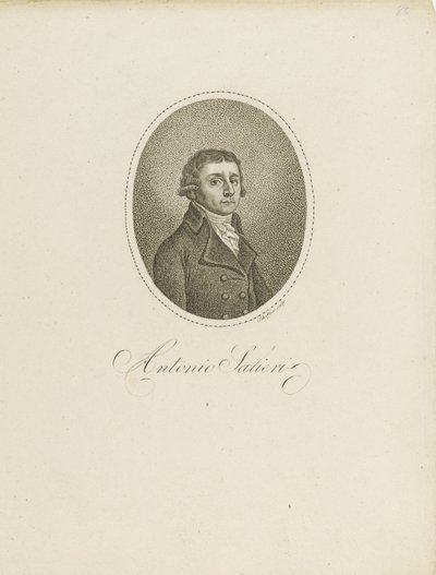 Antonio Salieri 1750-1825, ok. 1750 r. 1800. autorstwa Johann Gottfried Scheffner