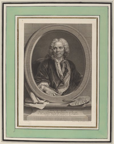 Louis Galloche autorstwa Johann Gotthard Müller, after Louis Tocqué
