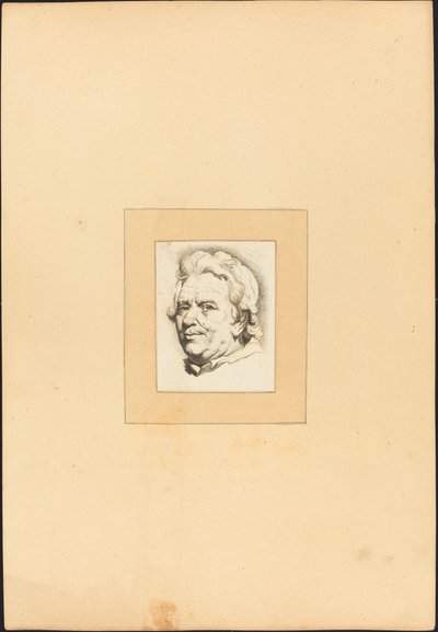 Głowa mężczyzny autorstwa Johann Gottlieb Prestel after Anton Joseph Prenner