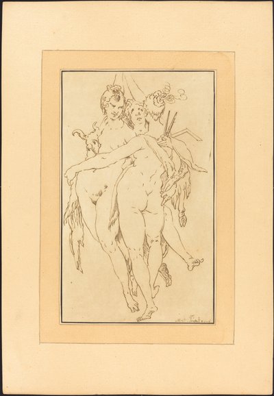 Rzeźba, malarstwo, architektura autorstwa Johann Gottlieb Prestel after Bartholomaeus Spranger