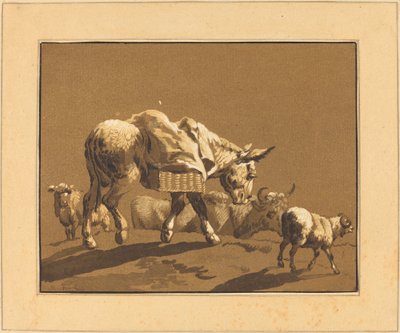 Osioł autorstwa Johann Gottlieb Prestel after Joseph Wagner