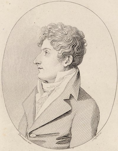 Portret kompozytora Francesco Morlacchi 1784-1841, ok. 1820. autorstwa Johann Gottlob Seyffert