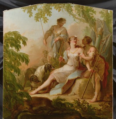 Diana odpoczywa po polowaniu autorstwa Johann Heinrich Keller