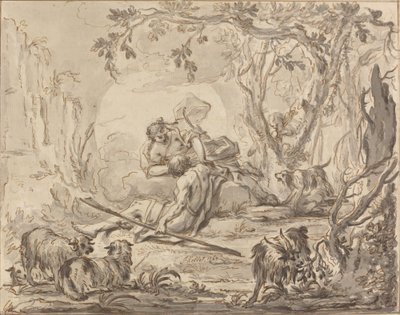 Diana i Endymion autorstwa Johann Heinrich Keller