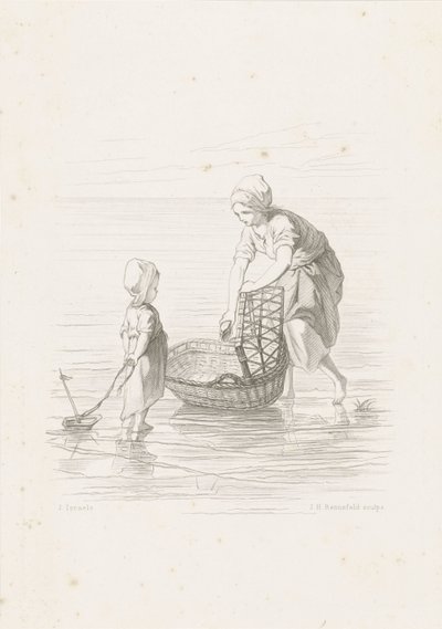 Kołyska Dzieci morza (tytuł serialu) autorstwa Johann Heinrich Maria Hubert Rennefeld