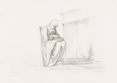 popołudniowa drzemka Dzieci morza (tytuł serialu) autorstwa Johann Heinrich Maria Hubert Rennefeld