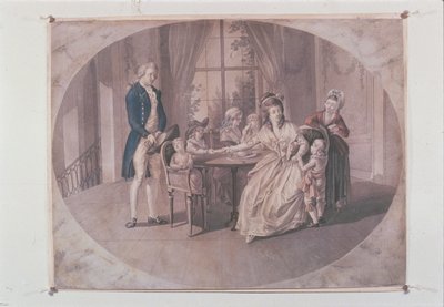 Ilustracja z „Sorrows of Young Werther” Goethego (kolor lito) autorstwa Johann Heinrich Ramberg