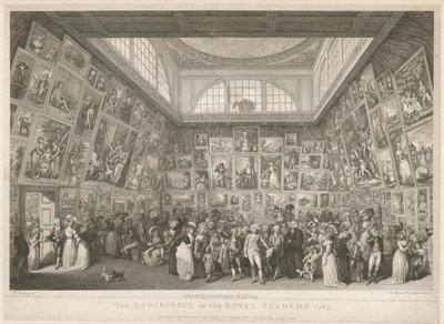 Wystawa Akademii Królewskiej 1787 autorstwa Johann Heinrich Ramberg