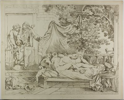 Kochankowie autorstwa Johann Heinrich Ramberg