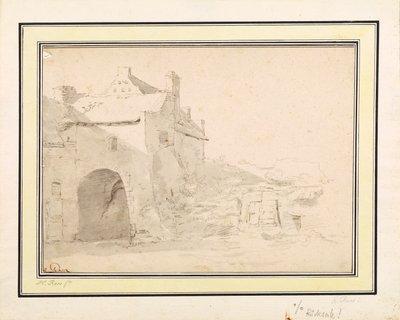 Studium architektoniczne autorstwa Johann Heinrich Roos